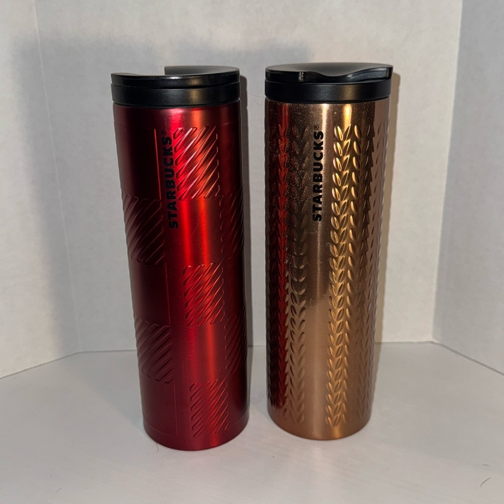 Pair of Starbucks Hot Cups